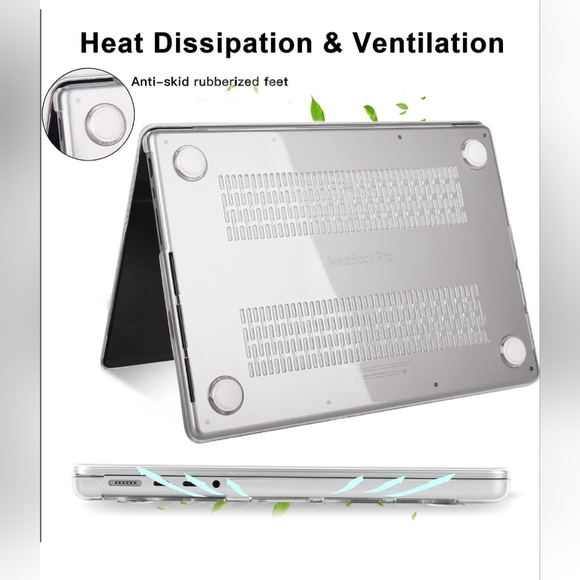 Clear Plastic Hard Shell Case with Keyboard Cover & Screen Protector | MacBook - Picture 3 of 4